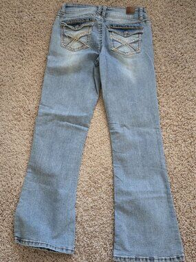 WallFlower Luscious Curvy Bootcut Jeans for Women, Mid-Rise Insta Stretch Denim,